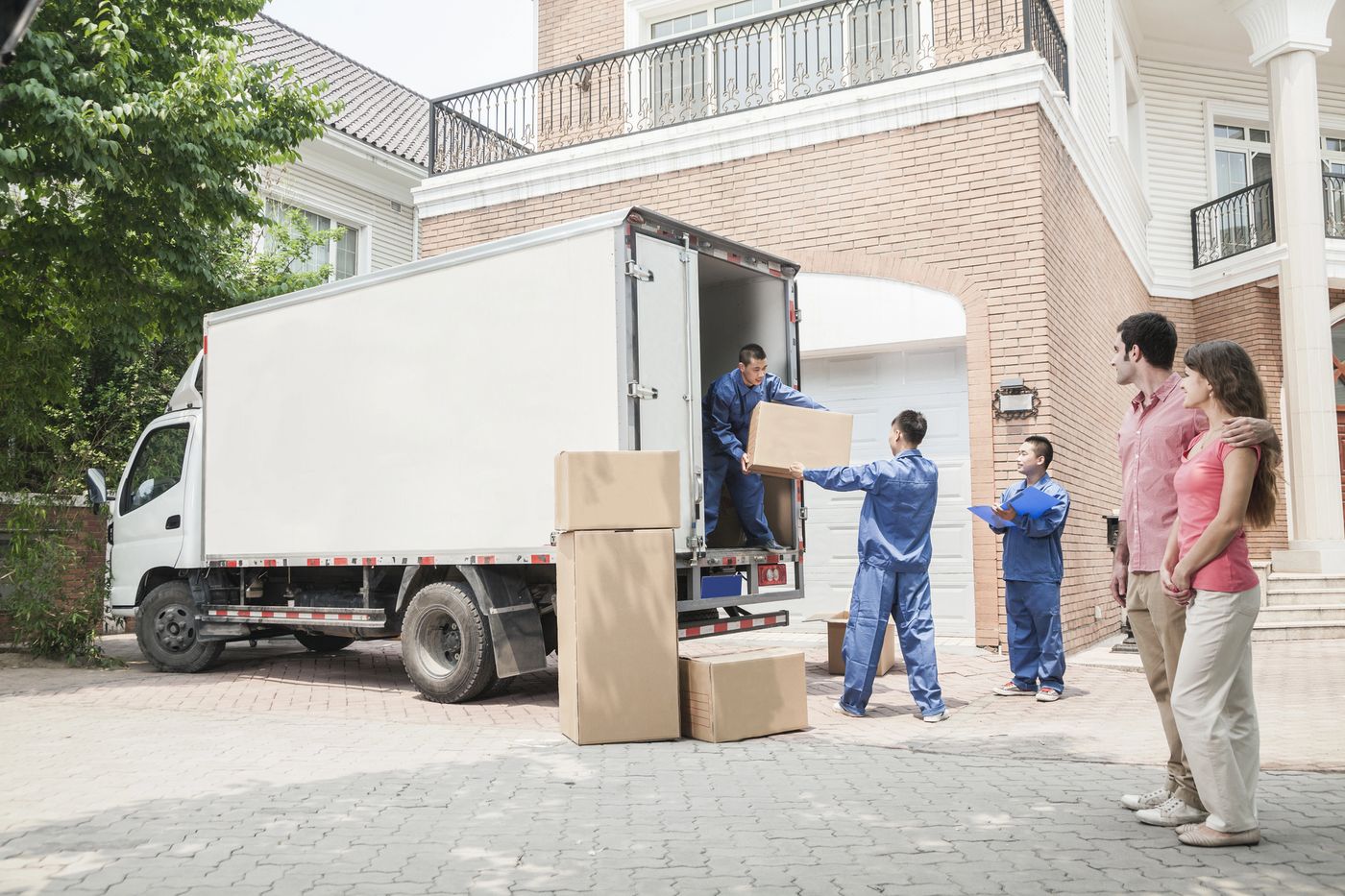 Übersiedlung Wien – LKW und Familie